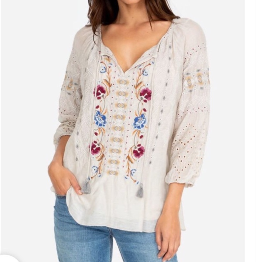Johnny Was Angelique Peasant Blouse - Picture 1 of 7